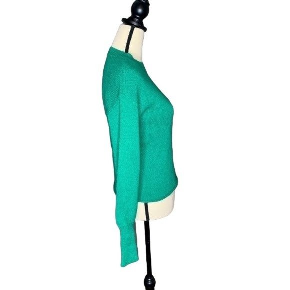 Abound Green Drop Shoulder Knit Sweater Women's XXS - Picture 2 of 5